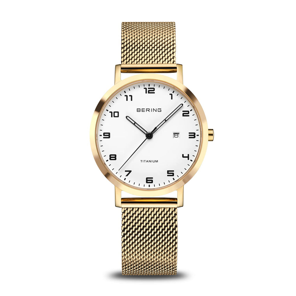 Titanium | polished/brushed gold | 18634-334