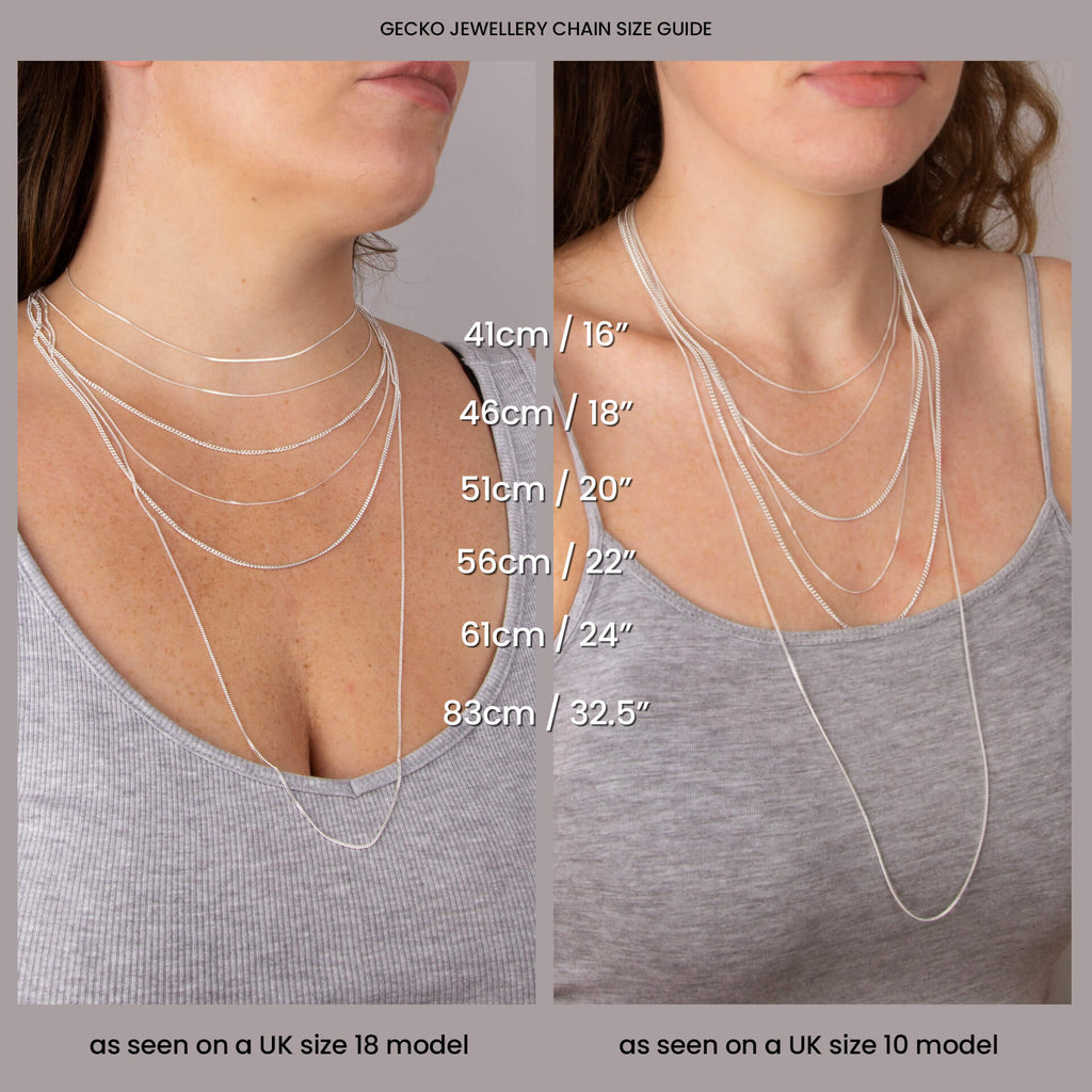 Beginnings Diamond Cut Curb Chain 83cm