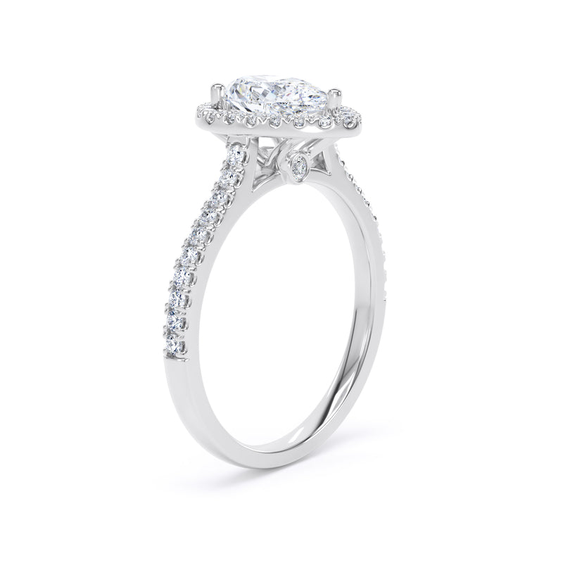 Diamond Pear shape halo