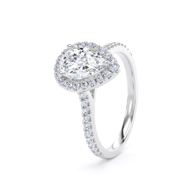Diamond Pear shape halo