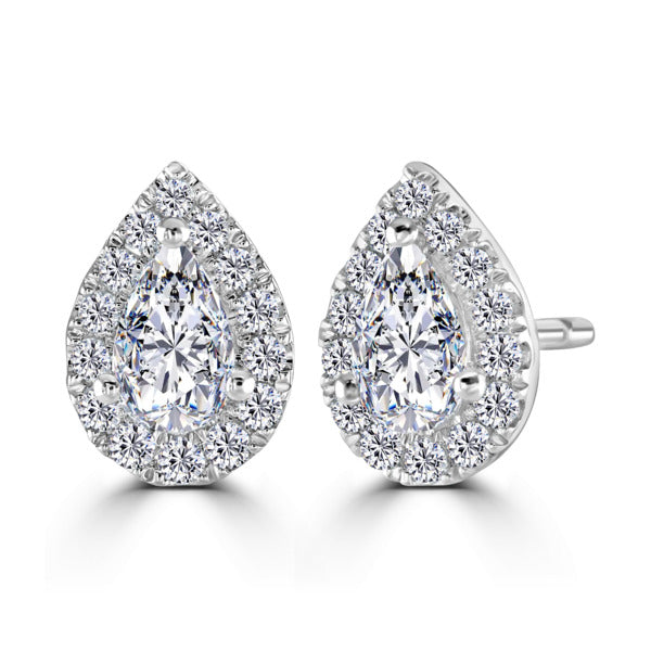 DIamond Halo earrings