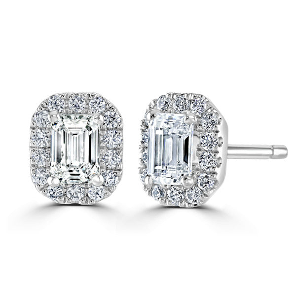 DIamond Halo earrings