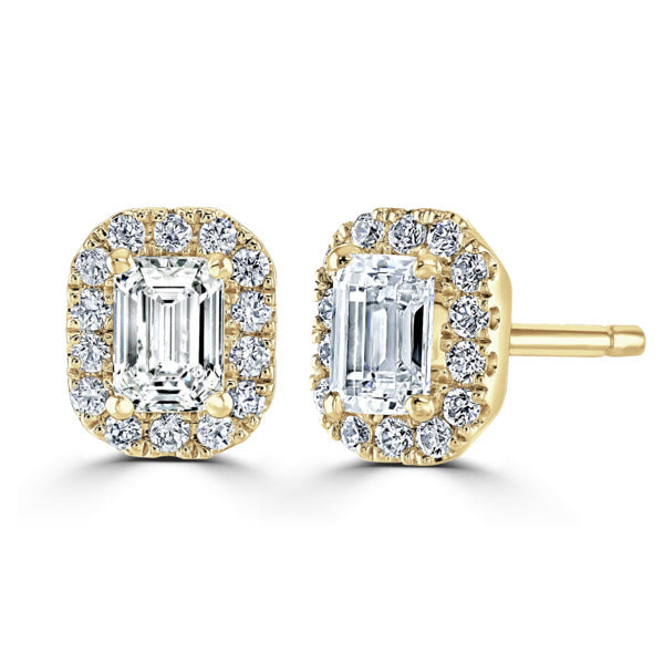 DIamond Halo earrings