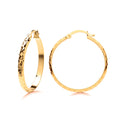 9ct Yellow gold hoops
