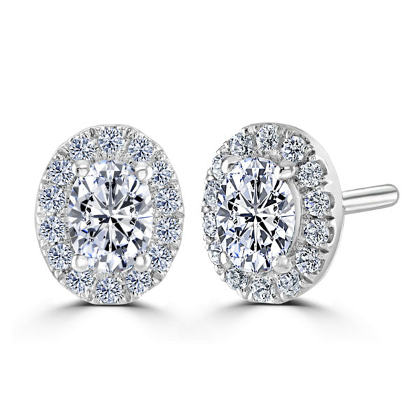 DIamond Halo earrings