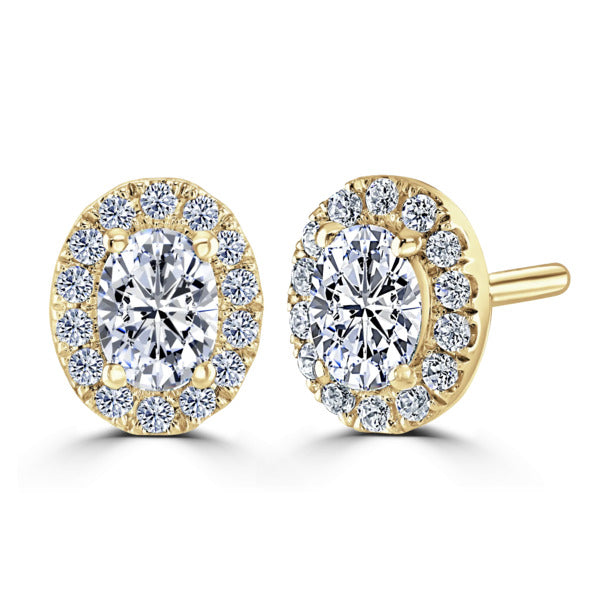 DIamond Halo earrings