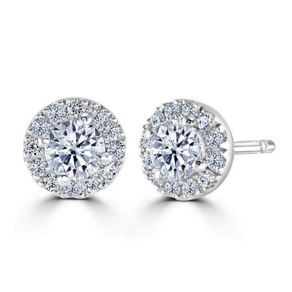 DIamond Halo earrings