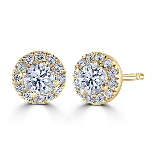 DIamond Halo earrings