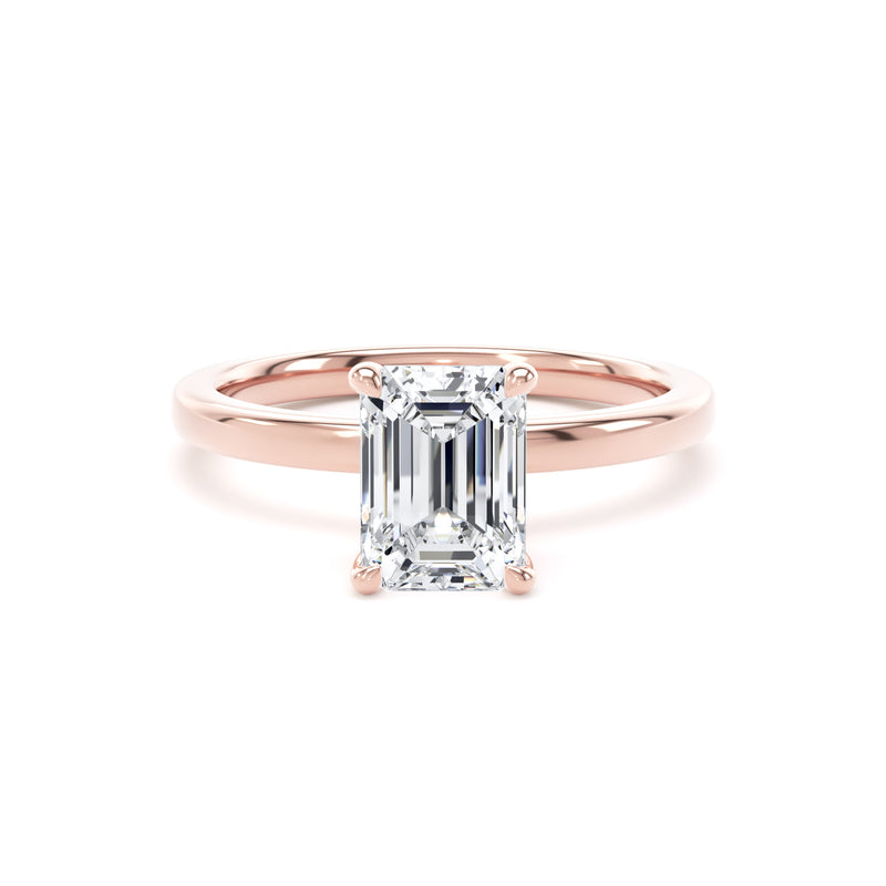Lab Grown Diamond Solitaire Emerald