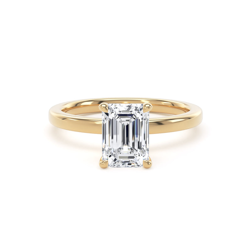 Lab Grown Diamond Solitaire Emerald