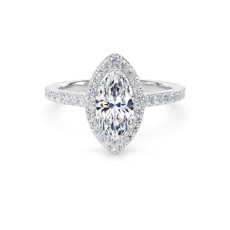 Marquise cut halo