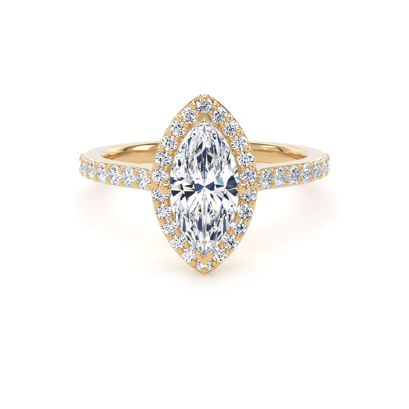 Marquise cut halo