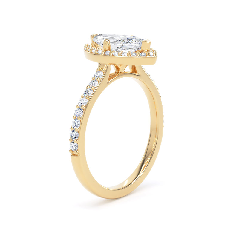 Marquise cut halo