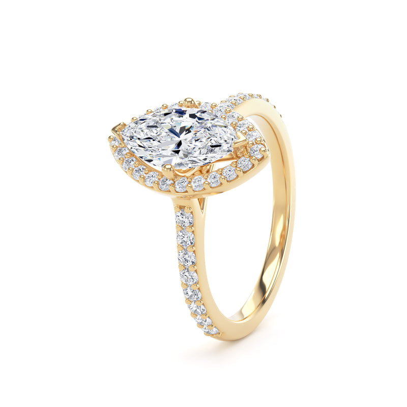 Marquise cut halo
