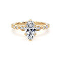 Marquise Cut diamond with diamond band