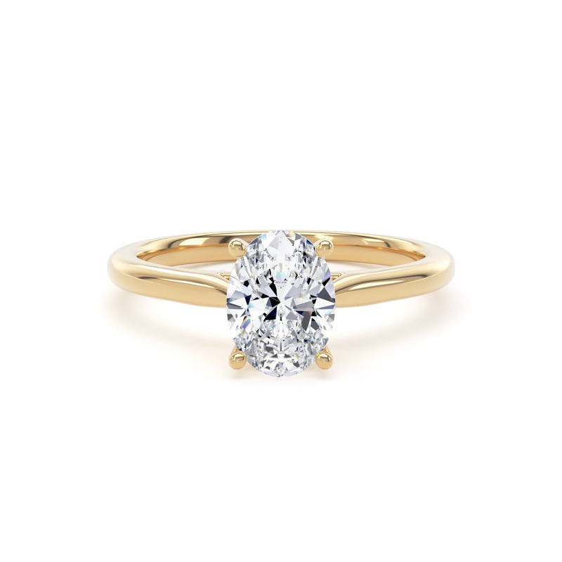 Lab Grown Diamond Solitaire Oval Brilliant