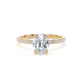 Oval Diamond with diamond band