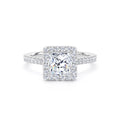 Diamond princess cut halo