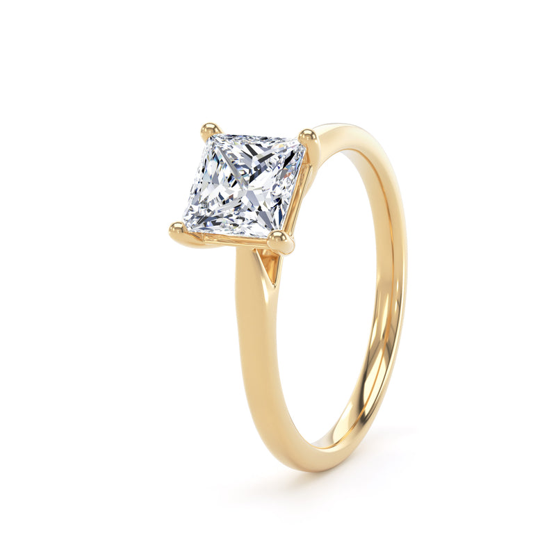 Lab Grown Diamond Solitaire Princess cut