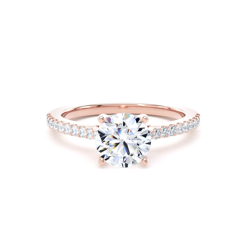 Round Brilliant cut diamond band