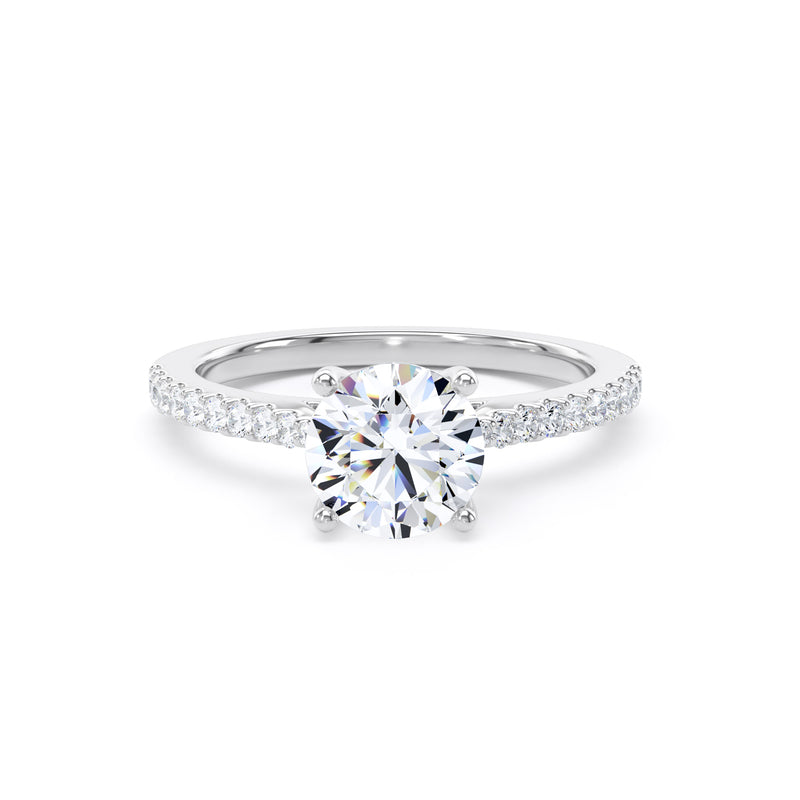 Round Brilliant cut diamond band