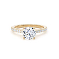 Round Brilliant cut diamond band