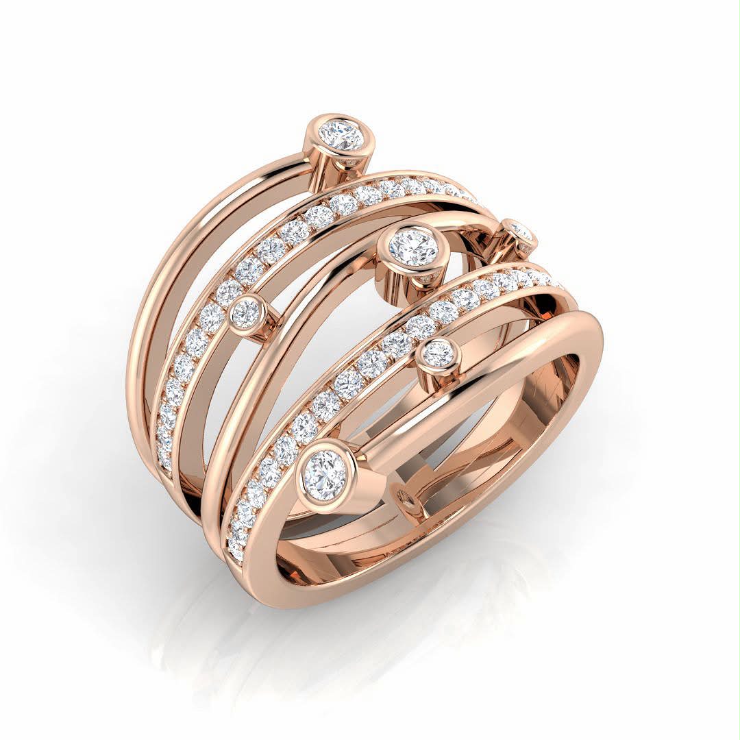 Diamond Bubble ring