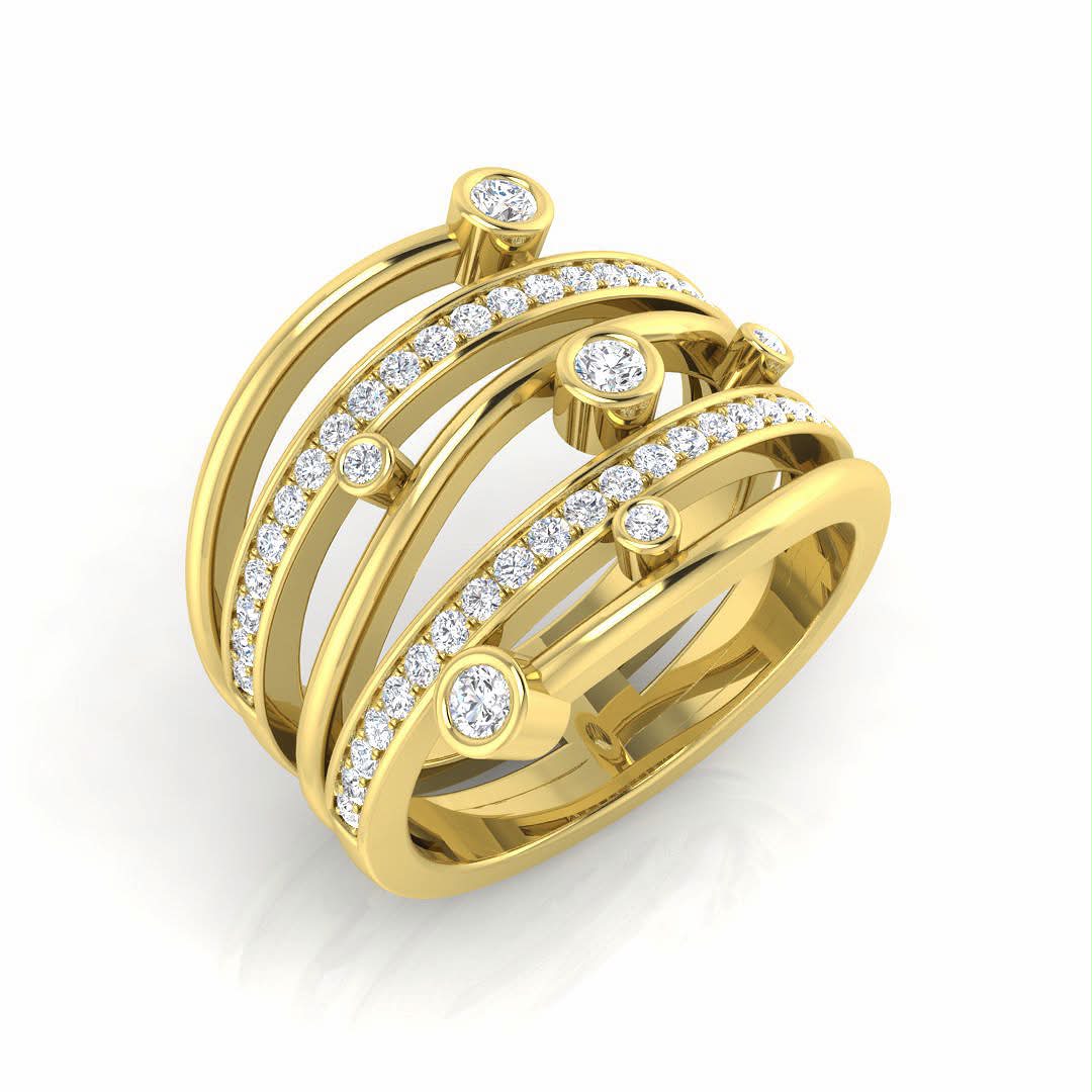 Diamond Bubble ring