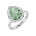 Green Amethyst & Diamond